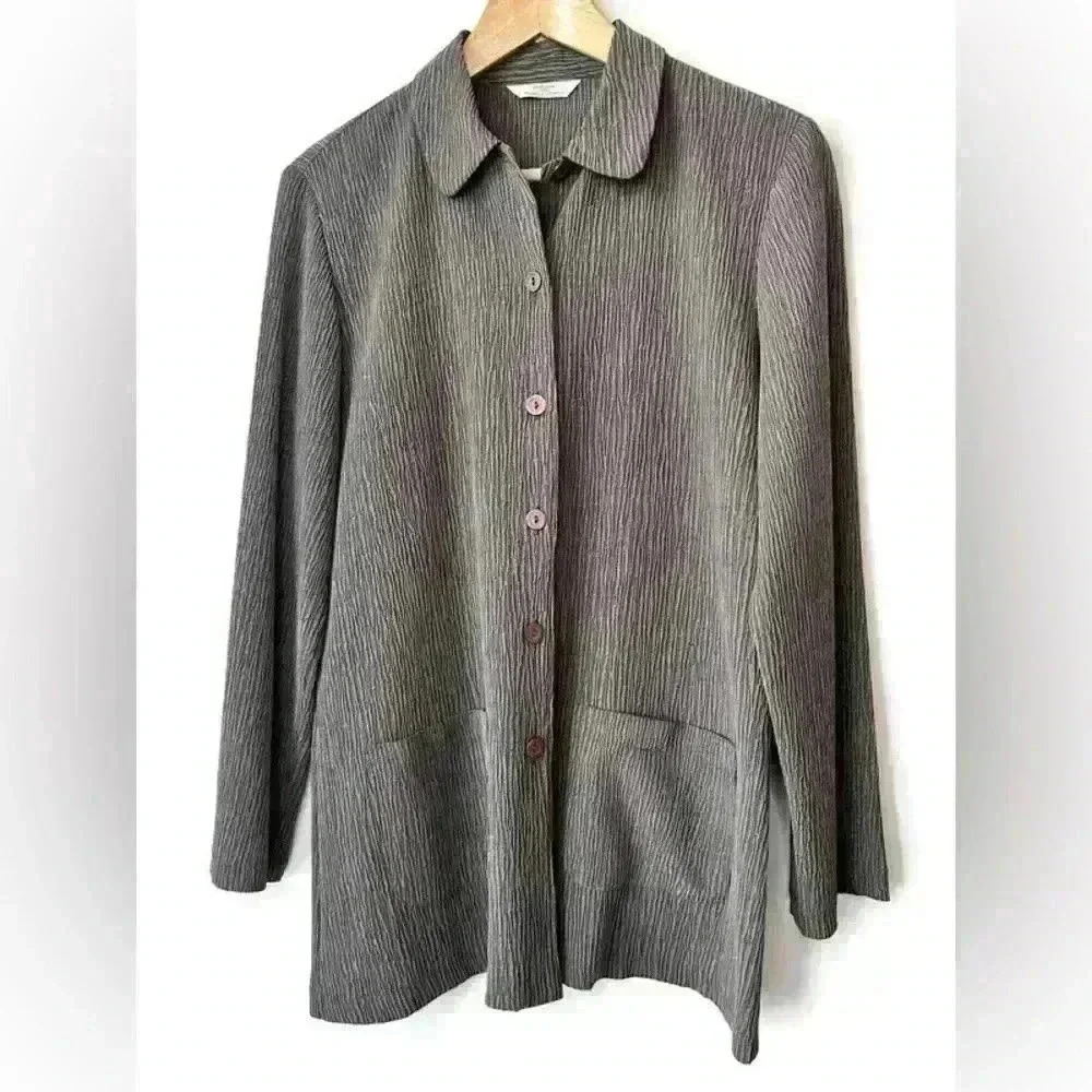 Vintage Y2K St Michael Marks & Spencer Womens Grey Feminine Shirt Skirt Set